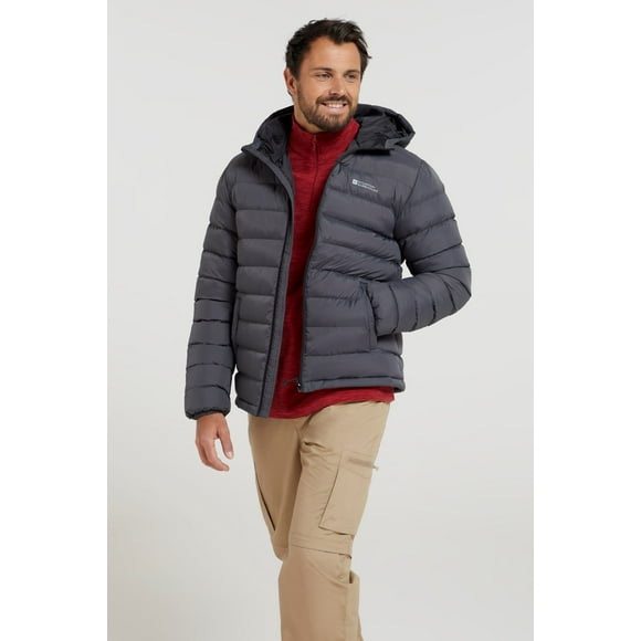 Mountain Warehouse Seasons Men's Padded Warm Jacket Water Resistant Casual Coat