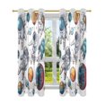 thumbnail image 7 of Yayeee Window Curtains Light Filtering 63"x42" Grommet Panel Pair Home Living Room Decor, Astronaut Planet, 7 of 7