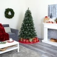 thumbnail image 6 of 6ft. Snowed French Alps Mountain Pine Artificial Christmas Tree with 583 Bendable Branches and Pine Cones, 6 of 6