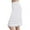 White, variant on Fresh Picks! Kilaqueen Womens Basic Cotton Midi Skirts Casual Solid Color Half Slips Extender Lace Hem Underskirt Elastic Waist Knee Length Skirt
