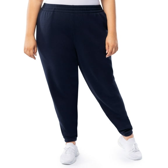 Terra & Sky Women's Plus Size Fleece Sweatpant, Available in 1,2, 3-Packs, Sizes 0X-4X