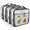 Gray-Large, variant on Stororganizerr 4 Pack Building Bricks Blocks Bag With Zipper