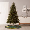 thumbnail image 6 of Sikiie Carnival Mardi Gras Nativity Christmas Tree Skirt, Jesus Christian Winter Holiday Tree Mat Decoration(30-48IN)30", 6 of 6