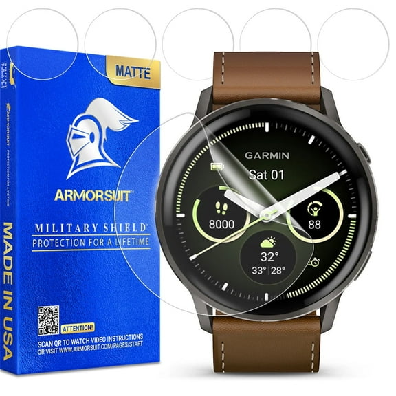 ArmorSuit 6 Pack for Garmin Venu 4 (45mm) Anti-Glare Screen Protector MilitaryShield Matte Film - Made in USA