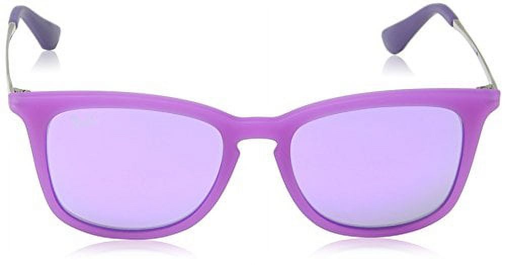Ray-Ban Junior 0RJ9063S Square Sunglasses for Youth - Size 48 (Grey Mirror Violet) - image 2 of 4