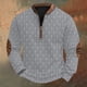 thumbnail image 1 of Blusas y camisas de manga larga con cuello redondo Sudadera con capucha de cuello redondo para hombre Jersey estampado Blusa de poliéster de manga larga para hombre, 1 of 4