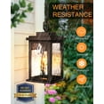 thumbnail image 3 of VIANIS Oil Rubbed Bronze Outdoor Pendant Light, 1 Pack Outdoor Chandelier for Porch, Hanging Outdoor Lights Lantern with Adjustable Chain, Anti-Rust ORB Porch Lights Outdoor Ceiling Fixtures for Hous, 3 of 7