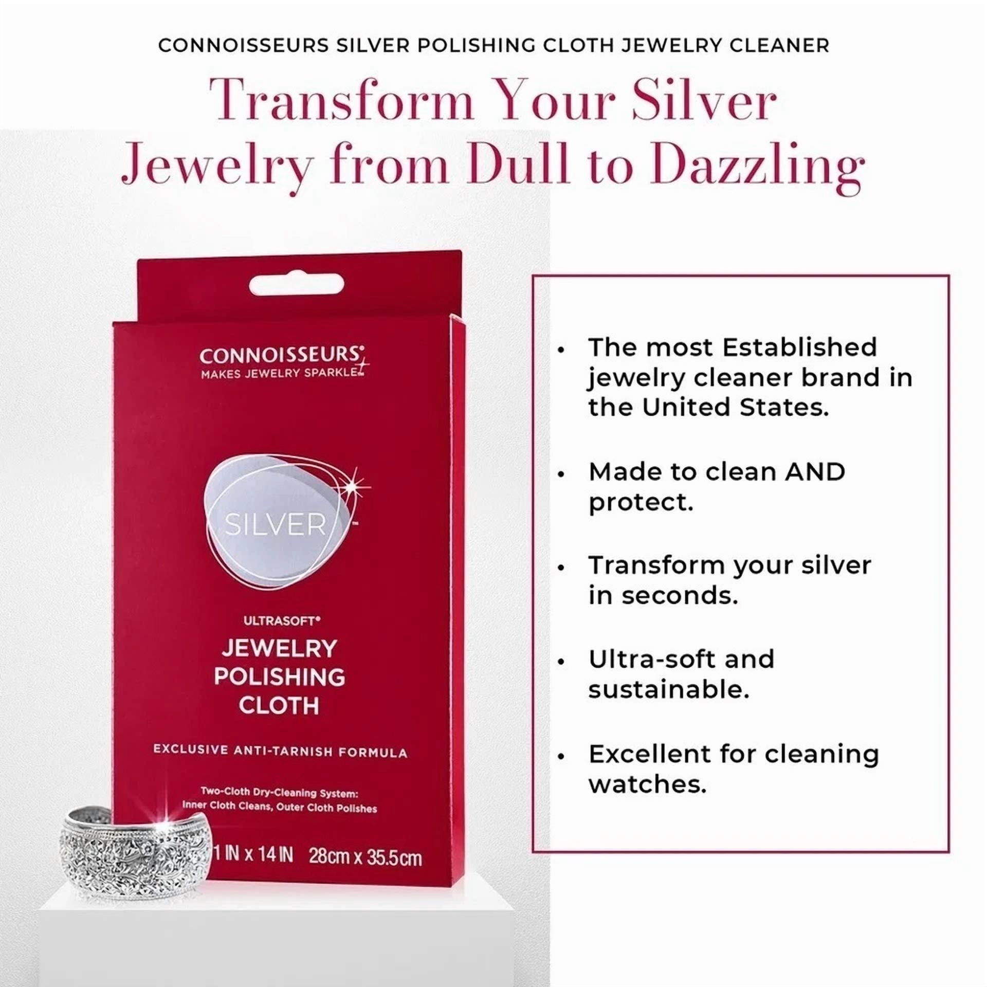 BUTTERFLY- Ultrasoft Jewelry Polishing Cloth Non-Toxic Cleaning Shield Anti-Tarnish High