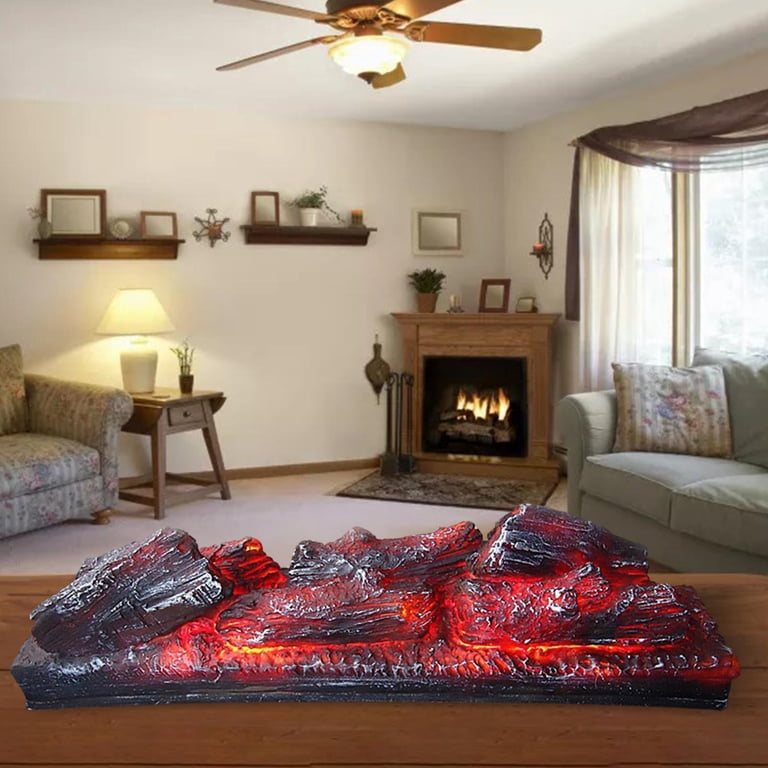 Simulation Flame Lamp Fake Firewood Electric Fireplace for Ornament -  Walmart.com