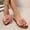 Pink, variant on Flower Sandals for Women, Flat Toe Post Slides with Elastic Band, Cute & Comfortable for Garden, Park, Shopping, and Summer Wardrobe Beige 41