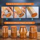 thumbnail image 5 of Protectores de piso para patas de sillas Home Stock-Up, silicona, paquete de 24, 5 of 6