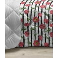thumbnail image 3 of Bees Down Alternative Comforter, Honeycomb Animals Color Splashes Art Hearts Floral Ornaments, Microfiber Quilt for All Season, 5 Sizes, Pale Green Earth Yellow, by Ambesonne, 3 of 3