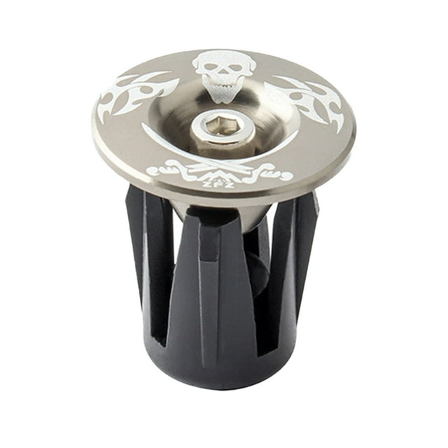 1 Paire de Capuchons de Guidon Composant Capuchons en Aluminium Robustes Alliage de Rechange Cyclisme Ajustement Prise de Poignée Pièces Pièce de Vélo Remplacement pour Remplacer Argent