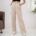 thumbnail image 2 of Women's Straight Leg Casual Pants Comfortable Everyday Wear Versatile Four Pocket Design All Season Outfits Relaxed Fit, 2 of 2