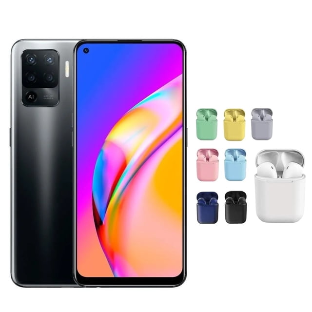 Oppo Reno5 Lite Dual Sim 128 Gb Negro 6 Gb Ram + Audífonos Micrófono Bluetooht AirPods Color Inalambricos DE REGALO Oppo OPPO RENO5 + INPODS