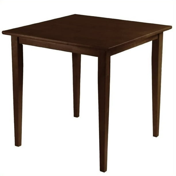 Pemberly Row Wood Square Dining Table in Antique Walnut - Walmart.com - Walmart.com