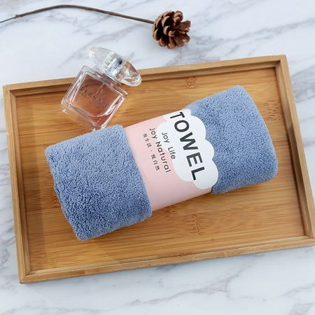 

35X75cm Thicken Man Cleaning Tool for Bathroom Womens Household Bathroom Supplies Microfiber Towel Absorbent Cloth Hand Towels DARK BLUE