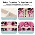 thumbnail image 3 of Pink Monkey Travel Portable Square Jewelry Display Necklace Organizer Storage Box, 3 of 6