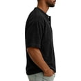 thumbnail image 5 of Men's Casual Round Neck Short Sleeve Button Up Shirt, Soft Cotton Top for Everyday Wear, 5 of 8