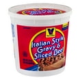 Vienna Italian Beef and Gravy, 72 oz, Packaged Meals, (Frozen