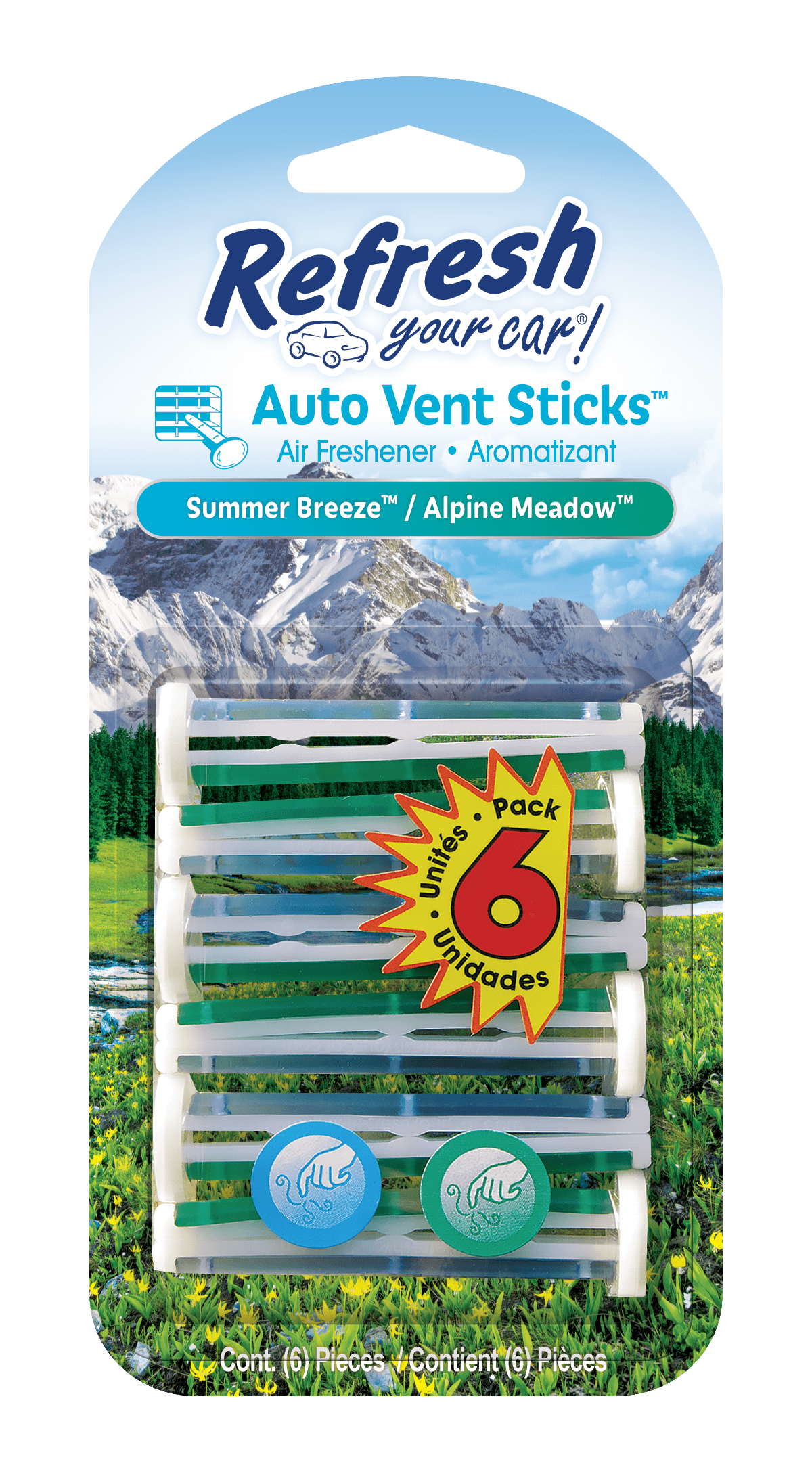 Refresh Your Car! Air Freshener, Summer Breeze / Alpine