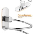 thumbnail image 4 of Hair Dryer Holder No Drilling, Holder For Hair Dryer Made Of Stainless Steel, Self-adhesive Hair Dryer Holder With Self-adhesive Glue For Bathroom/bed, 4 of 4