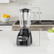 Black+Decker with Glass Jar 10 Speed Blender Black (BL2010BG)