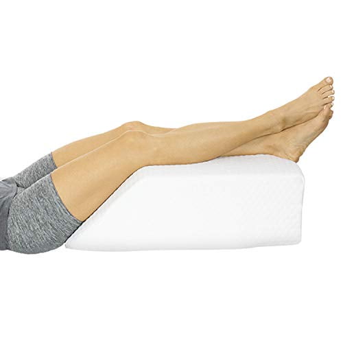Leg Elevation Rest Wedge Pillow Memory Foam Top Cushion Support Foot Back Pain 