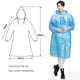 thumbnail image 5 of Ponchos de lluvia desechables de emergencia, abrigos impermeables con capucha, portátiles, para hombres y mujeres, 5 of 8