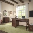 thumbnail image 2 of Key West Computer Desk with Lateral File Cabinet in Cherry - Engineered Wood, 2 of 7