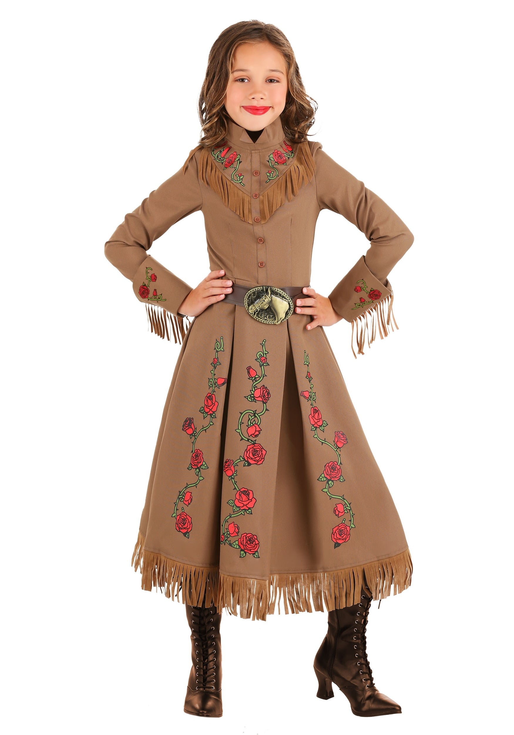 Girl's Annie Oakley Cowgirl Costume - Walmart.com