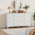 thumbnail image 5 of Danolapsi 6-Drawer Wood Dresser for Bedroom, Modern Chest of Drawers, 54 Inch Fluted Dresser,Storage Organizer Cabinet for Living Room, Hallway, Entryway, 5 of 6