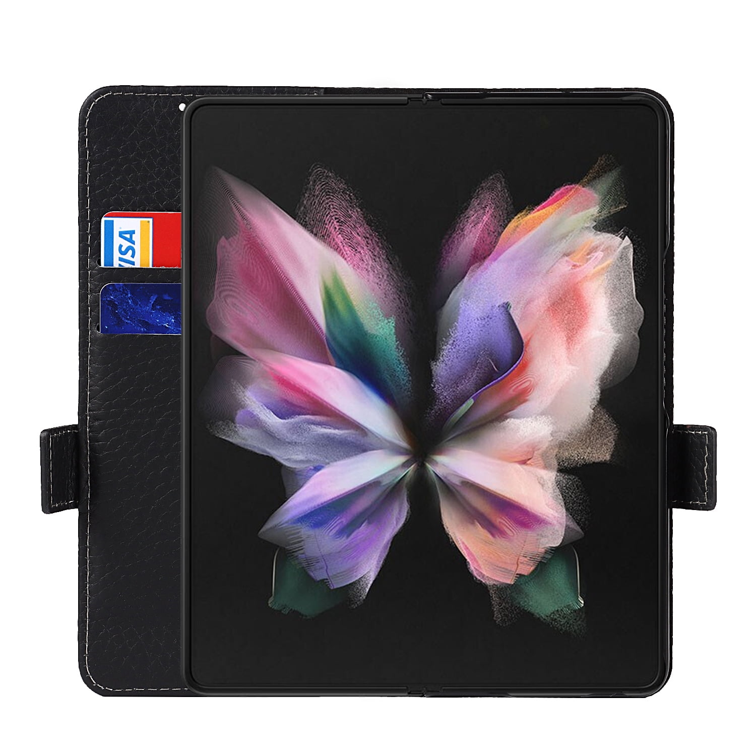 For Samsung Galaxy Z Flip 4 3 Case Glitter Dried Flower Folding