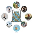 thumbnail image 6 of Balery Sunflowers Pattern Drawstring Backpack Bag Sport Gym Sackpack Cinch Bags Pattern Drawstring Backpack Bag Sport Gym Sackpack Cinch Bags -Small, 6 of 6