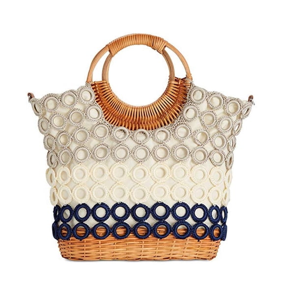 NWT INC International Concepts Crochet Multi Circles Crossbody Bag