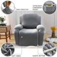 thumbnail image 3 of Recliner Stretch Sofa Slipcover Sofa Cover Light Grey 1 Piece Furniture Protector, 3 of 5