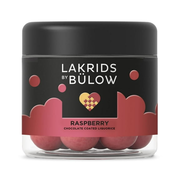 LAKRIDS BY BÃœLOW - Crispy Raspberry - Sweet Licorice Coated in White Chocolate and Fruity Raspberry - 4.4 oz