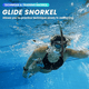 thumbnail image 2 of Snorkel Entrenamiento Natación con Boquilla Montaje Central y Válvula Purga Unidireccional para Entrenamiento Natación Vuelta, para Jóvenes y Niños, Color ., 2 of 5