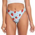 thumbnail image 1 of Fotbe Strawberry Tanga Sin Costuras para Mujer con Estampado – Panties Invisibles, Transpirables y Cómodos para Uso Diario-Medium, 1 of 6