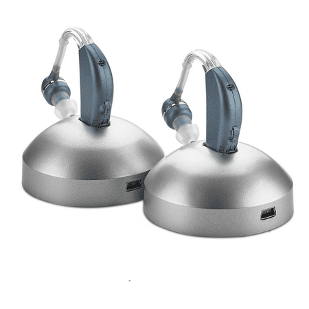 Digital Hearing Amplifier - (Pair of 2) Personal Hearing Enhancement Sound Amplifier, Rechargeable Digital Hearing Amplifier with All-Day Battery Life, Modern