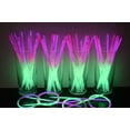 thumbnail image 1 of DirectGlow 200ct Bicolor Green/Pink Glow Stick Bracelets Glow in The Dark Party Favors, 1 of 8