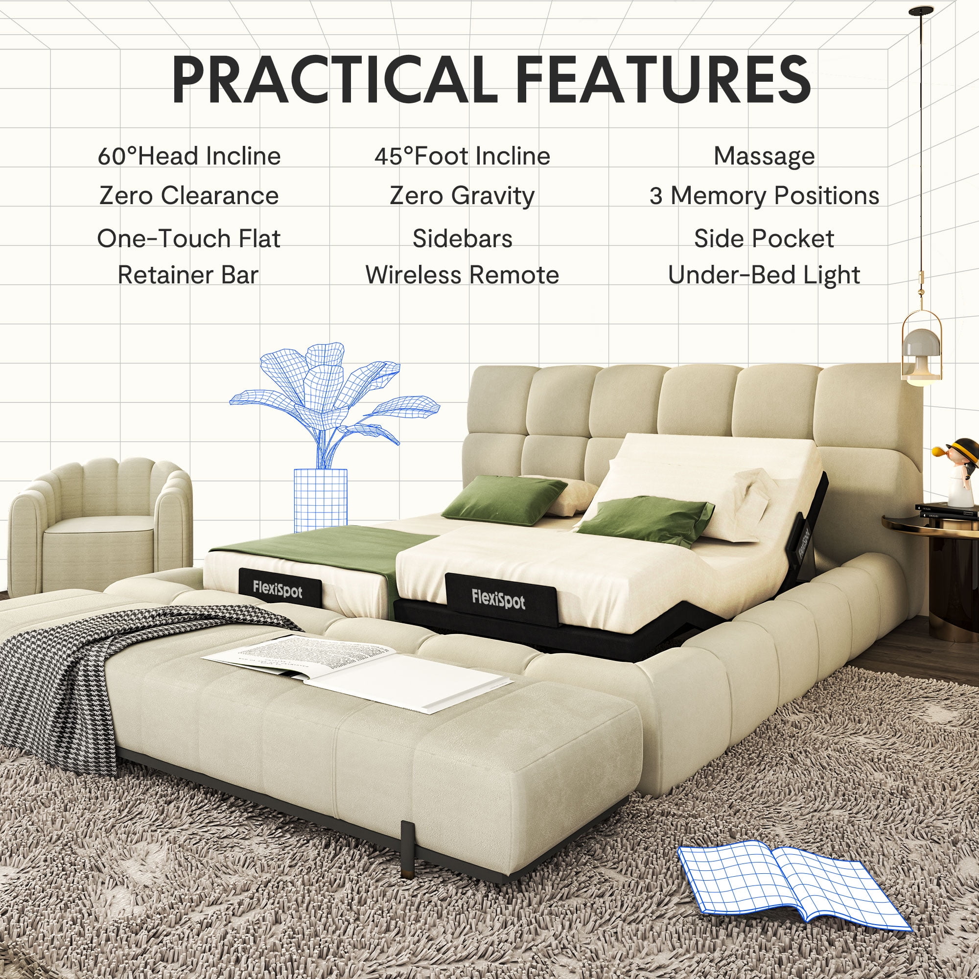 Flexispot - Brandclub - FLEXISPOT Zero Gravity King Size