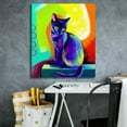 thumbnail image 5 of Epic Graffiti 'Pop Art Black Cat' by Furbaby Affiliates, Canvas Wall Art, 26"x30", 5 of 8