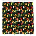 thumbnail image 3 of Ambesonne Watercolor Shower Curtain, Toucan and Hibiscus, 69"Wx75"L, Multicolor, 3 of 3