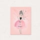 thumbnail image 5 of Niñas Modernas Sin Marco en Rosa Pintura Al de Impresión Decoración de Encantadora hada M, 5 of 8