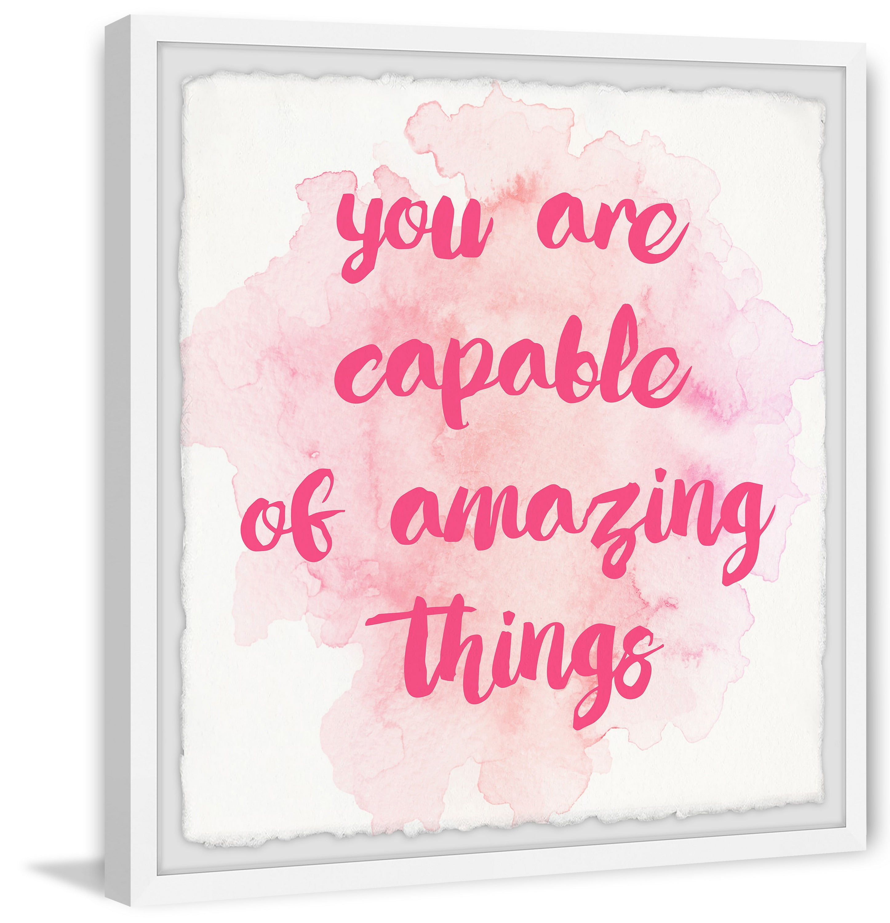 Marmont Hill You Are Capable Framed Wall Art