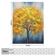 thumbnail image 4 of COMIO Blanket Tree of Life Golden Flannel Blanket White, 4 of 6