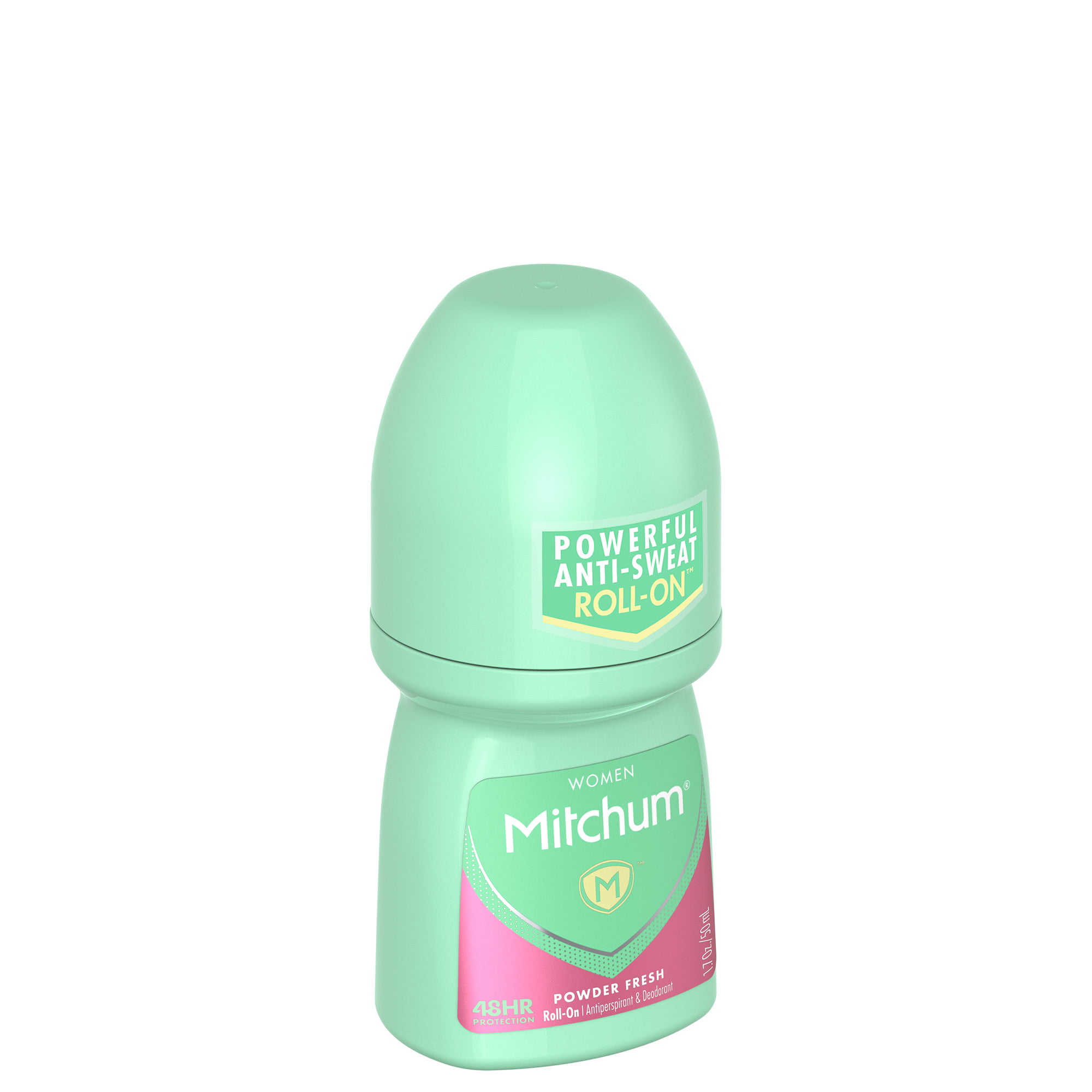 Mitchum Women Powerful Anti-Sweat Antiperspirant Deodorant Roll On, Powder Fresh, 1.7oz - image 2 of 4