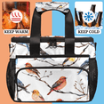 thumbnail image 5 of Herdesigns Watercolor Birds Large Lunch Box for Adults Women Men with Adjustable Shoulder Strap, Insulated Reusable Lunch Bag Leakproof Cooler Tote Bag, 5 of 7