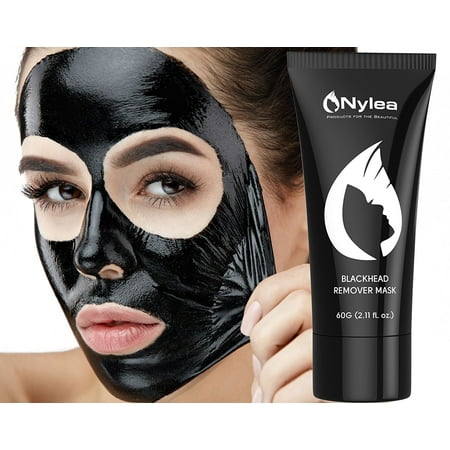 Blackhead Remover Mask [Removes Blackheads] - Purifying Quality Black Peel off Charcoal Mask - Best Mud Facial Mask 60 gram (2.11 ounce) Pack of 1 (Best Face Pack In India)